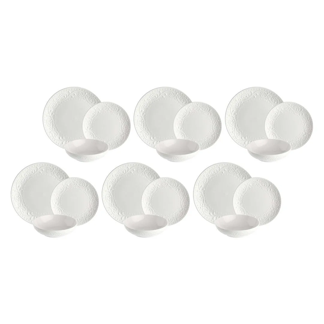 LA PORCELLANA BIANCA SOGNANTE Zestaw stołowy (18 elementów)