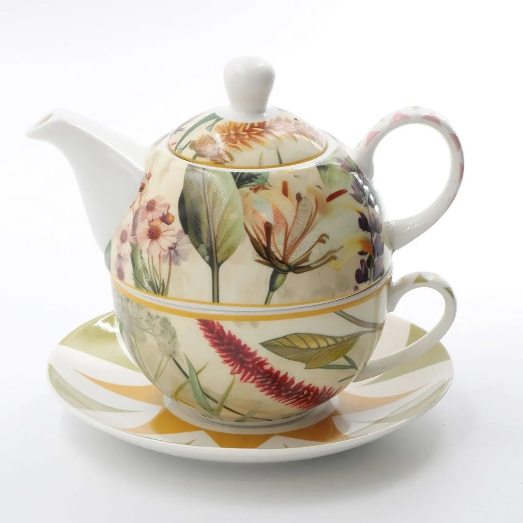 ROSE&TULIPANI MIRABILIA Tea4One ze spodkiem 300 ml, żółty