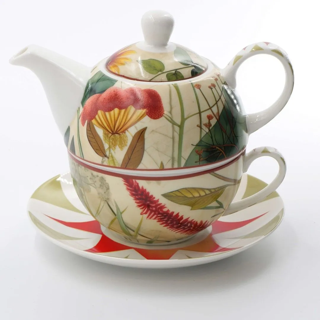 ROSE&TULIPANI MIRABILIA Tea4One ze spodkiem 300 ml, czerwony