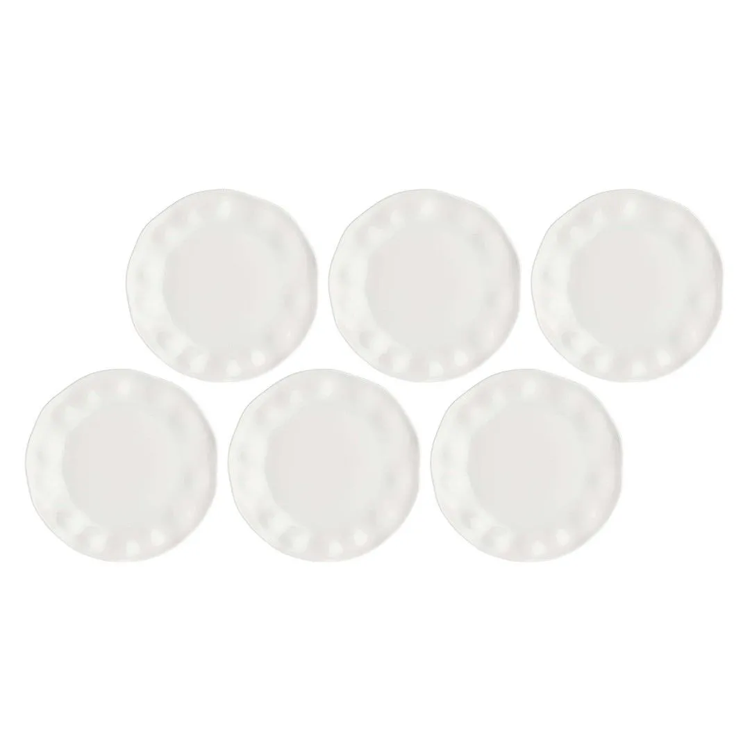 LA PORCELLANA BIANCA LUNIA Zestaw 6 talerzy do sałatek 21.5 cm