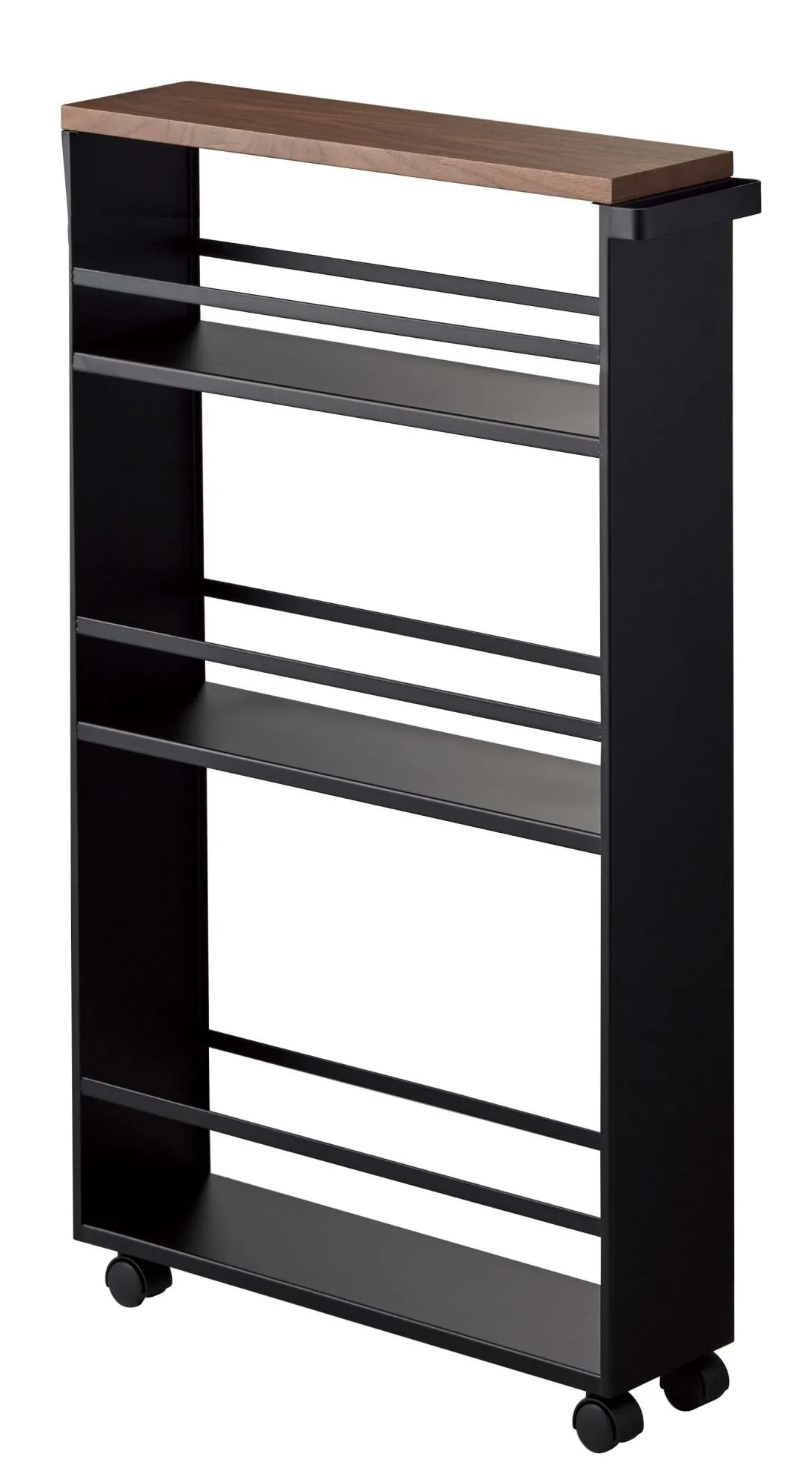 Regał na kółkach Tower Rolling Slim czarny