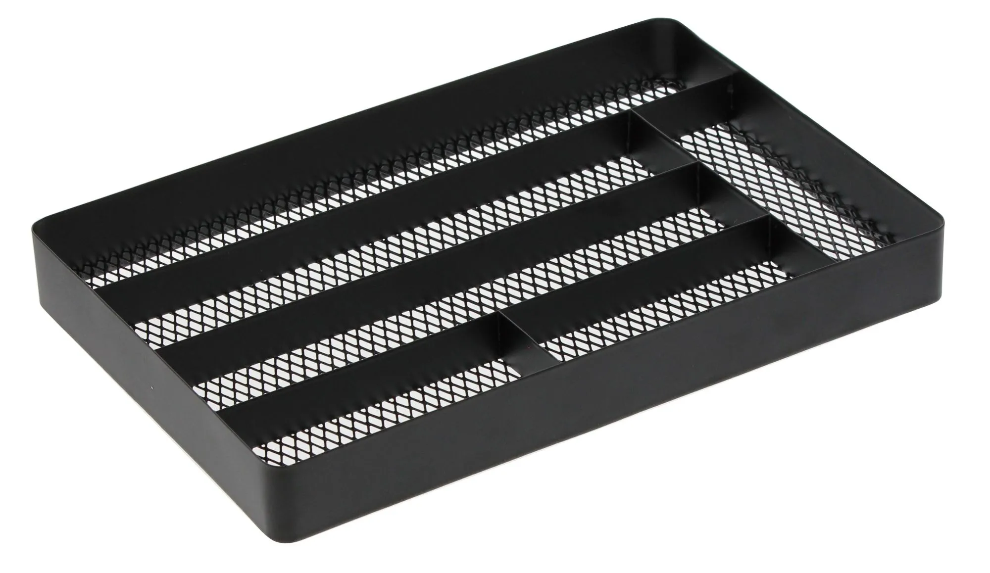 Wkład do szuflady na sztućce czarny