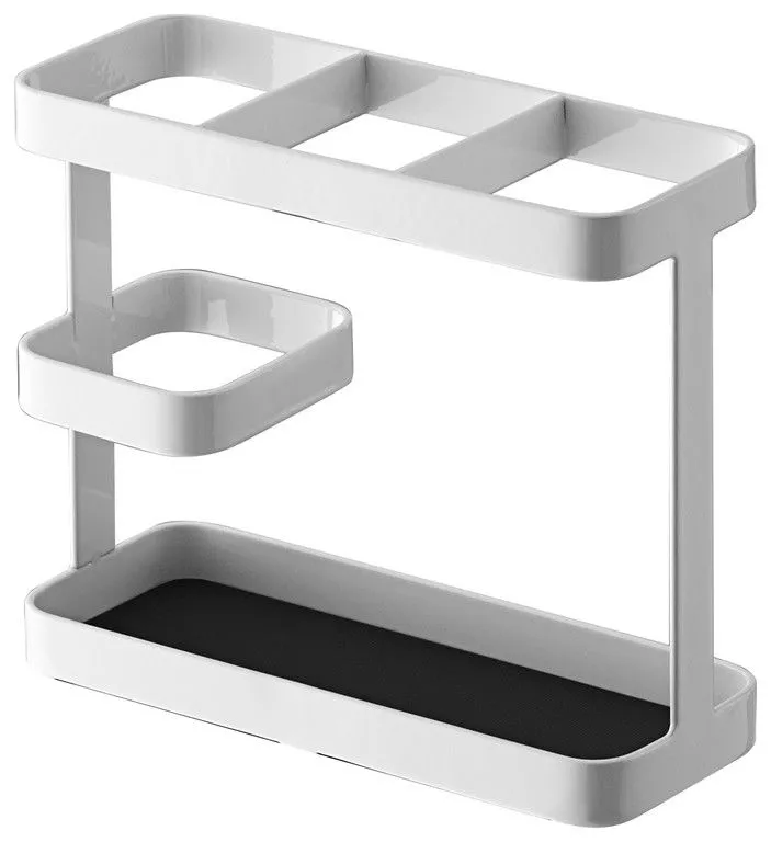 Stojak na przybory kuchenne Tower szeroki biały