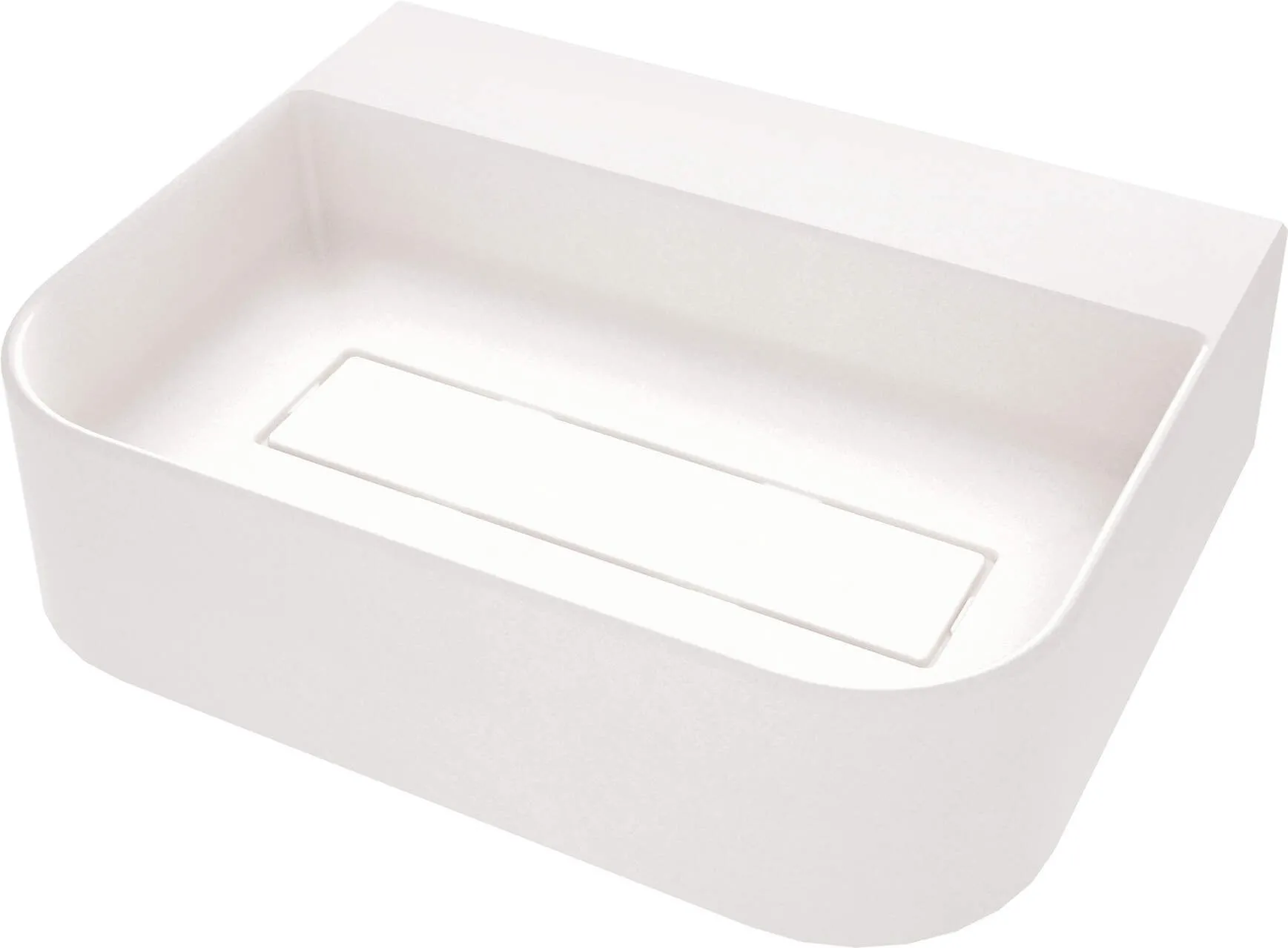 Deante Umywalka granitowa nablatowa z miejscem na baterię - z maskownicą