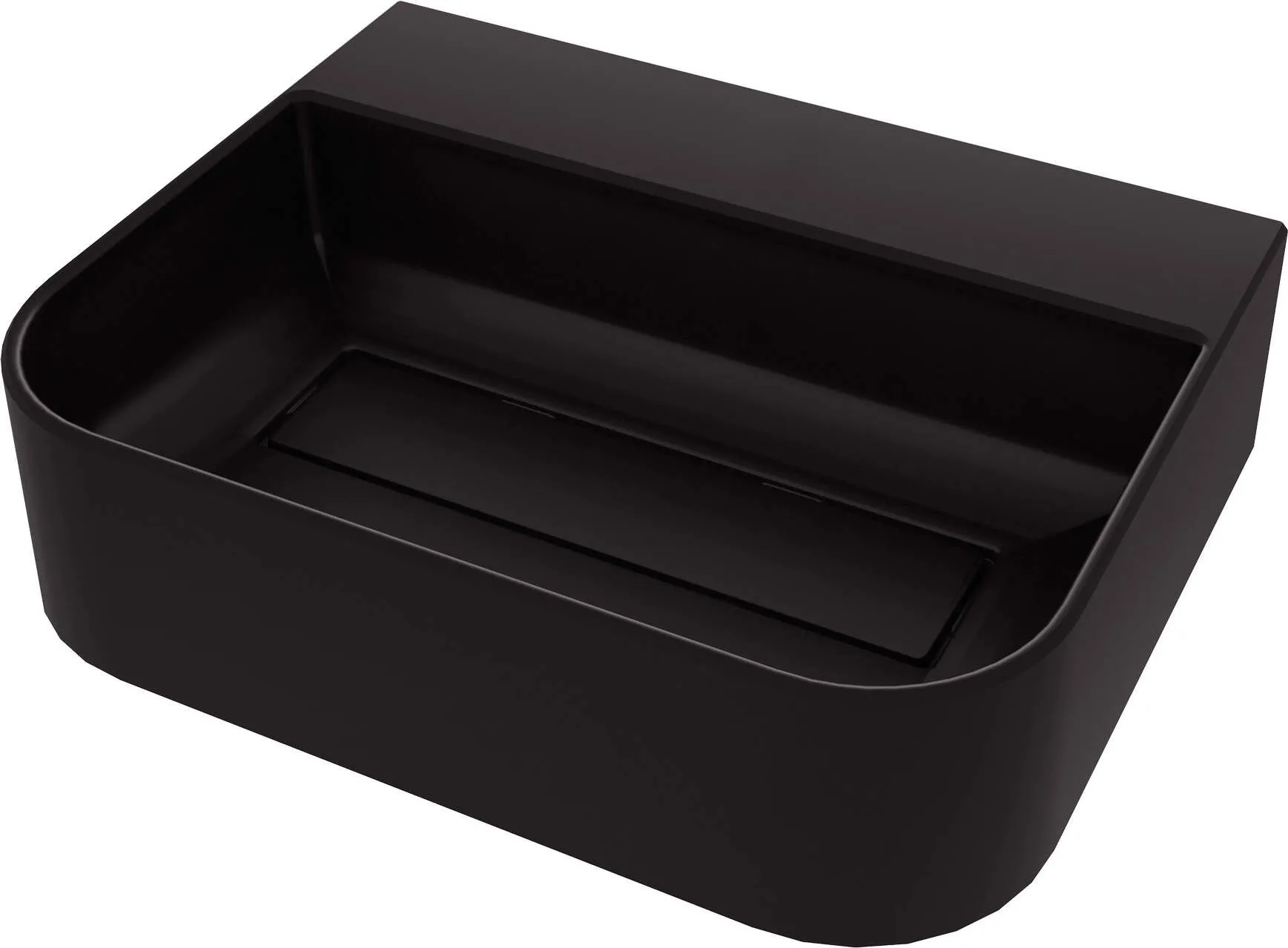 Deante Umywalka granitowa nablatowa z miejscem na baterię - z maskownicą