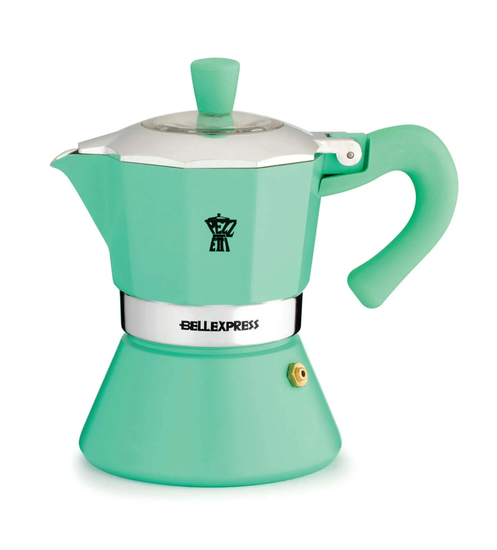 PEZZETTI BELLEXPRESS Emaliowana kawiarka indukcyjna (3 filiżanki) - Miętowy