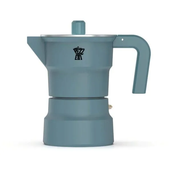 PEZZETTI SOLIDEXPRESS Emaliowana kawiarka (3 filiżanki) - Antyczny turkusowy