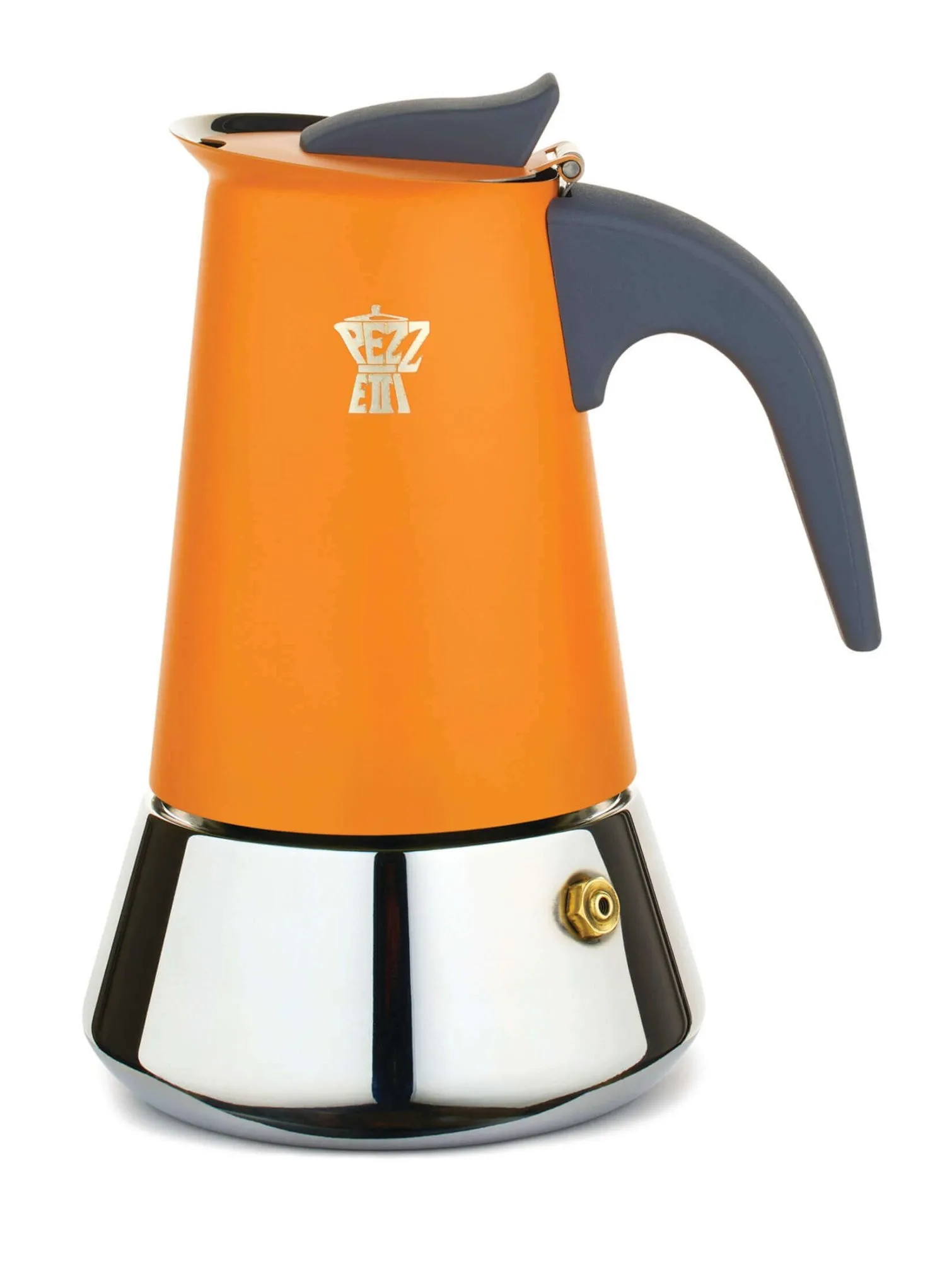 PEZZETTI STEELEXPRESS Emaliowana kawiarka stalowa (10 filiżanek) - Pomarańczowy