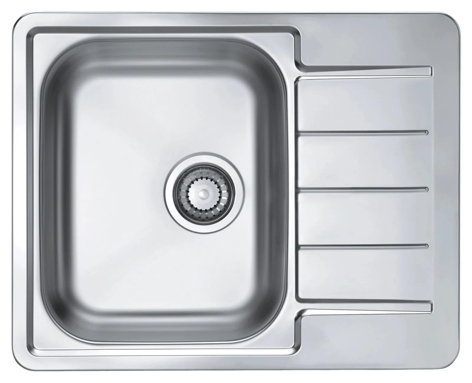 Alveus LINE MAX 110 SATYNA zlewozmywak stalowy 615 x 500 mm