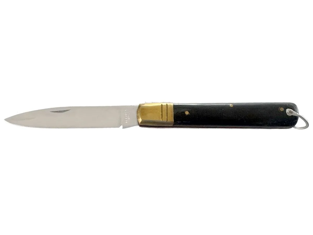 FOLDING SFILATO BLACK HORN HANDLE