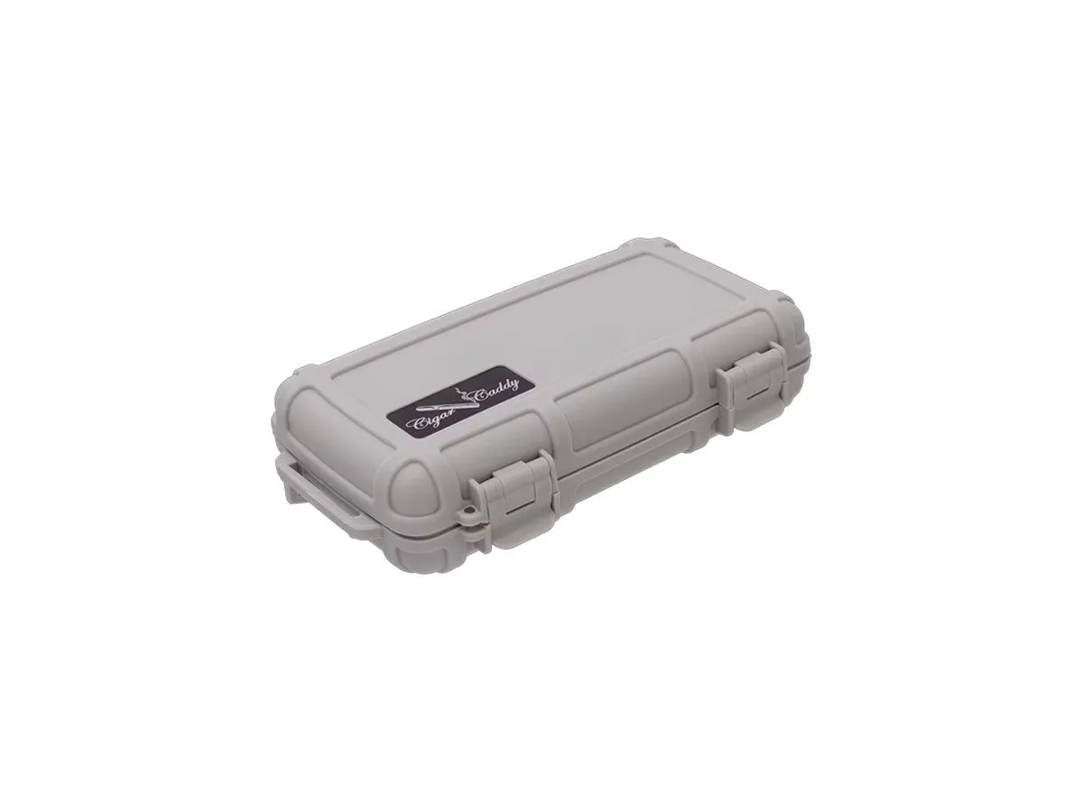 Cigar Caddy UMIDIFICATORE DA VIAGGIO 5 SIGARI  GRAY