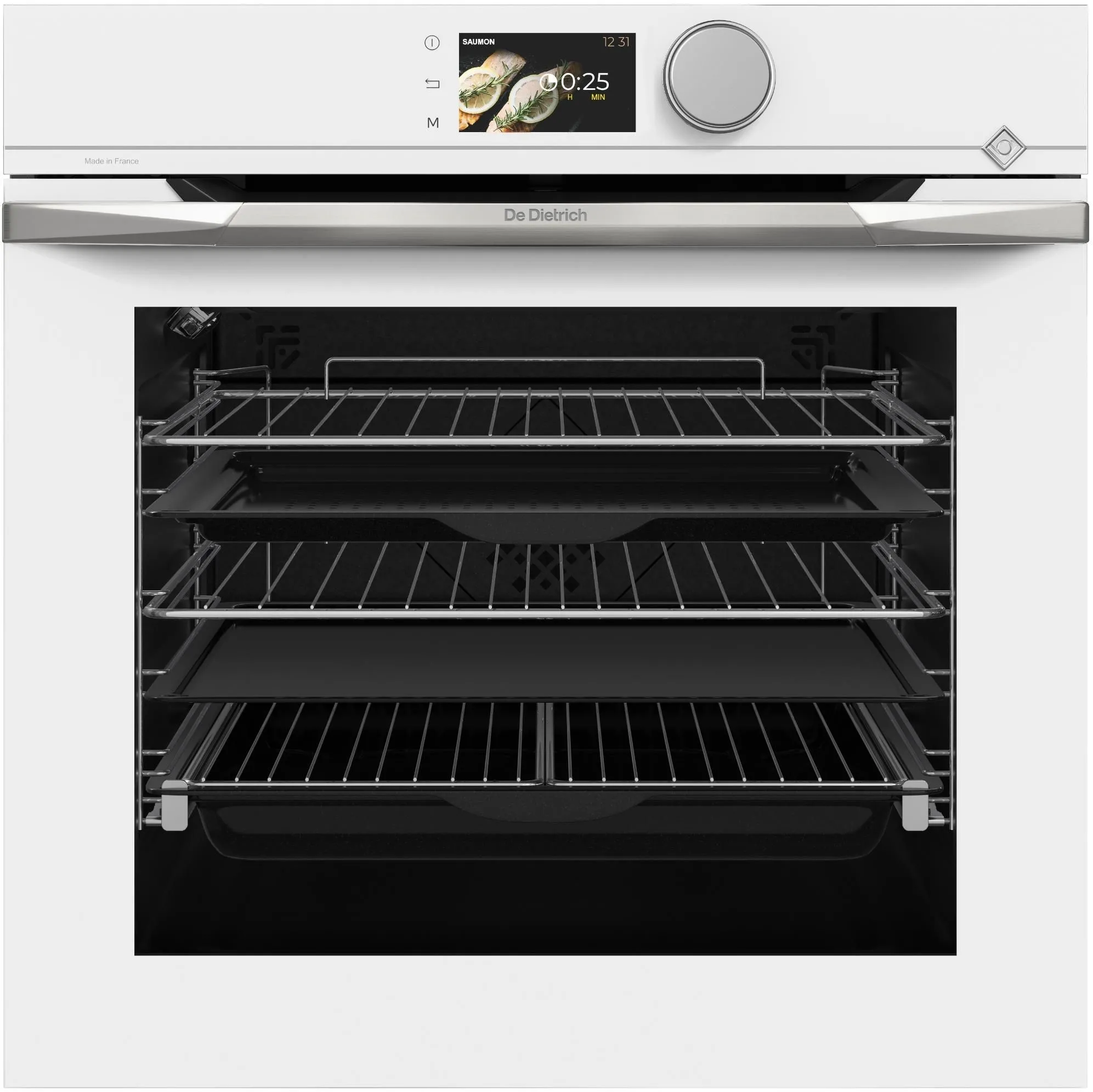 De Dietrich PIEKARNIK 60 CM Z SONDĄ I PYROLIZĄ Eternal White