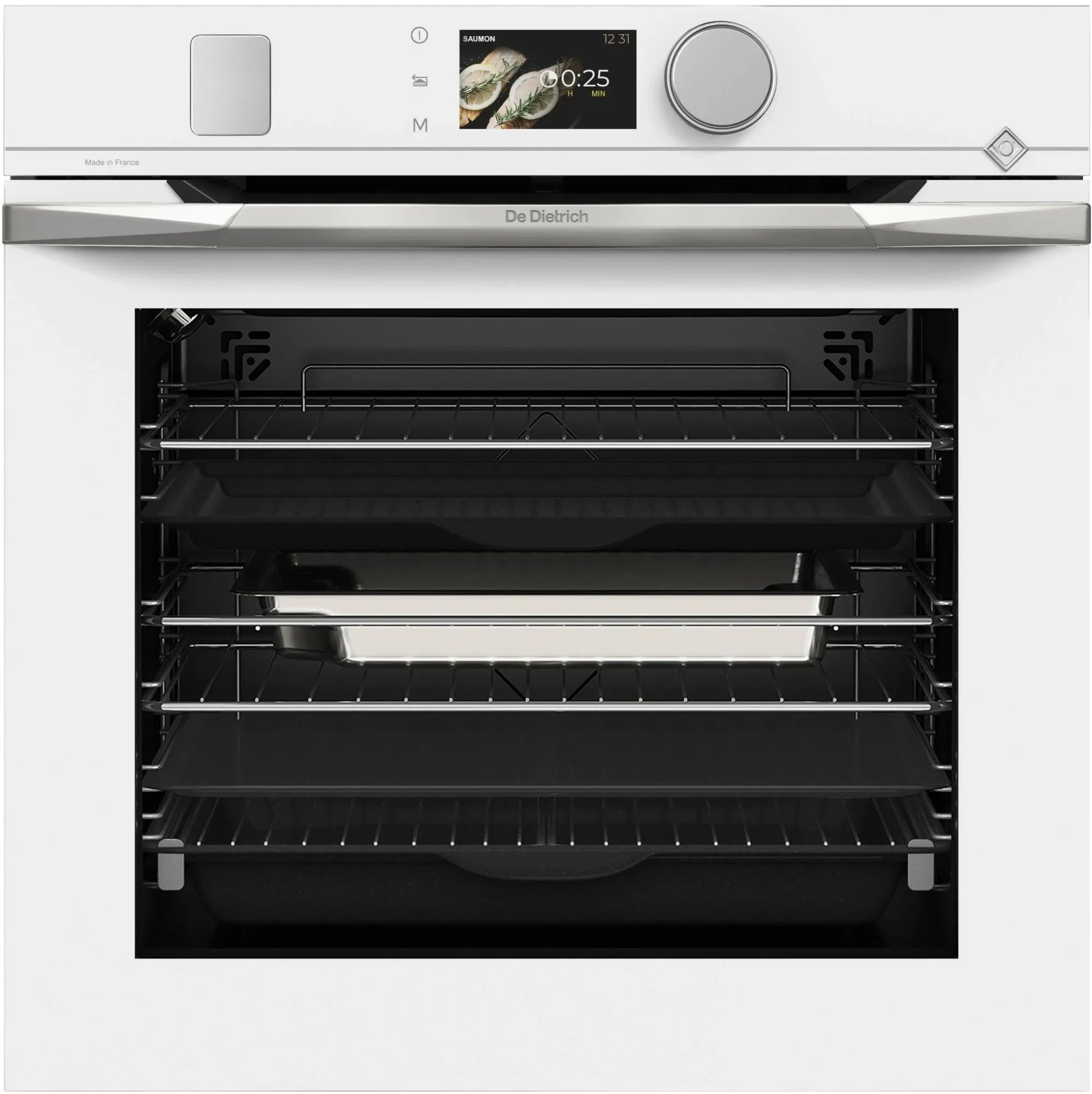 De Dietrich DOR4747W Piekarnik parowy z pyrolizą Eternal White