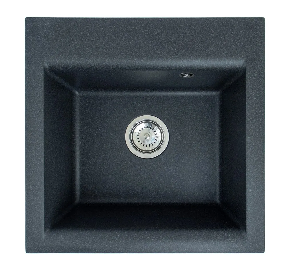 Alveus GEM 10 kol. 91 CZARNY zlew Granital 1 kom (50x50x18) z syfonem Fi114 manualnym