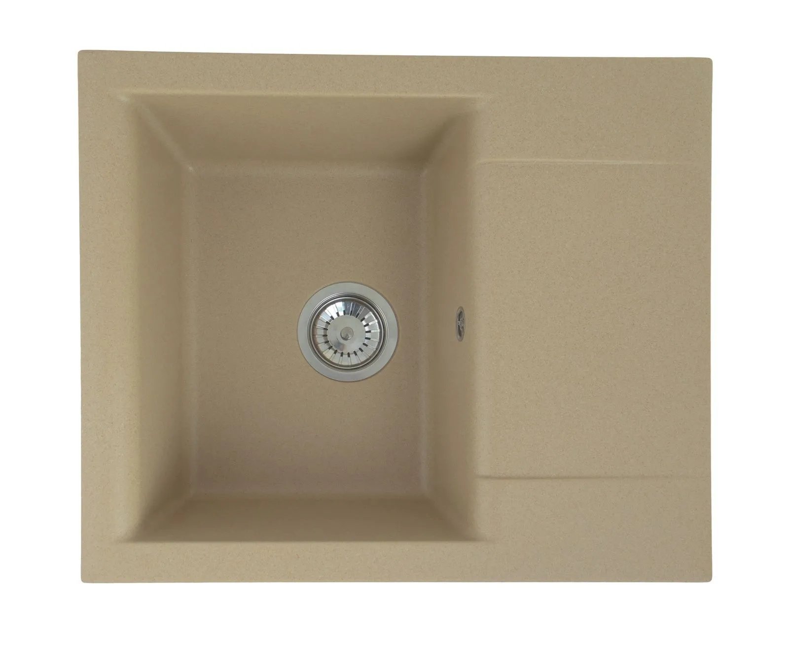 Alveus GEM 20 kol. 55 BEŻ zlew Granital 1 kom (59x50x18) z syfonem Fi114 manualnym