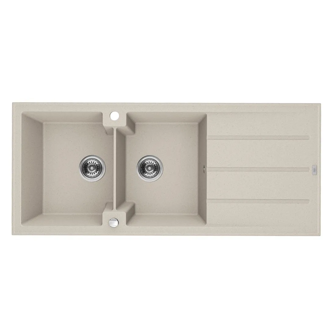 LAVEO Canaria - zlewozmywak 2-komorowy z ociekaczem