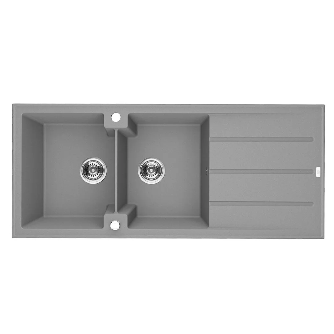 LAVEO Canaria - zlewozmywak 2-komorowy z ociekaczem