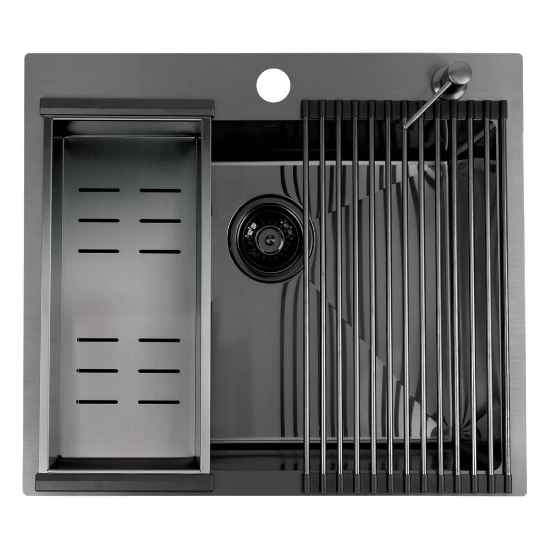 LAVEO Malawi - zlewozmywak 1-komorowy, zestaw z akcesoriami