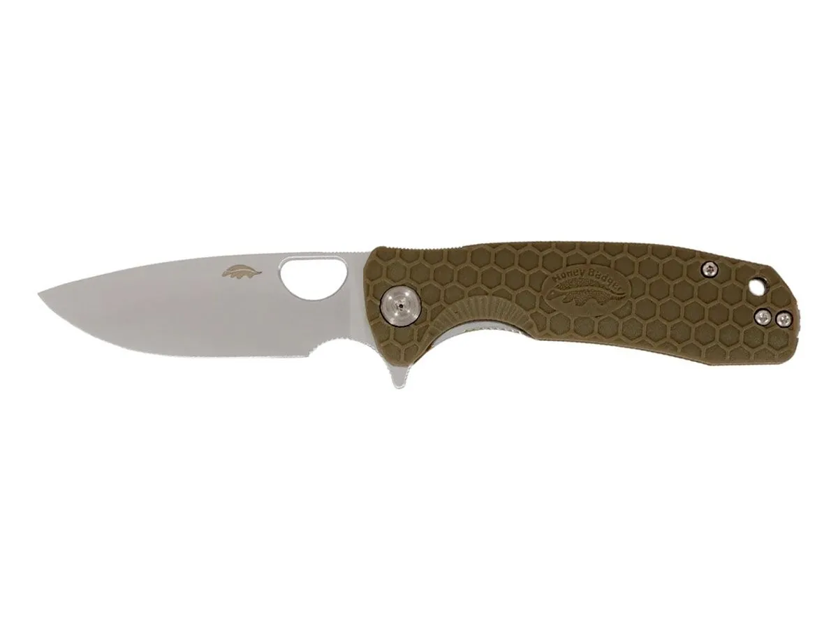 Honey Badger HB1002 FLIPPER DROP POINT LARGE Tan
