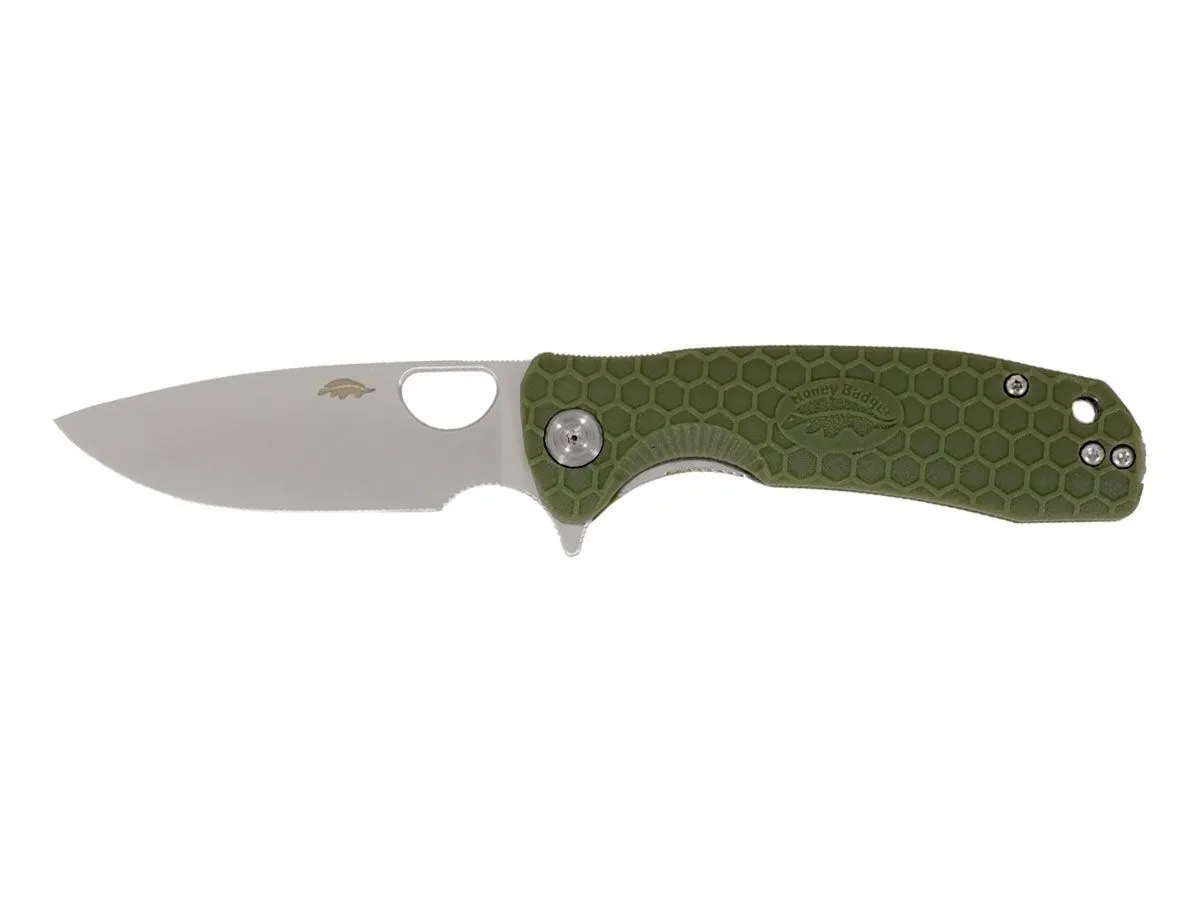 Honey Badger HB1003 FLIPPER DROP POINT LARGE Green