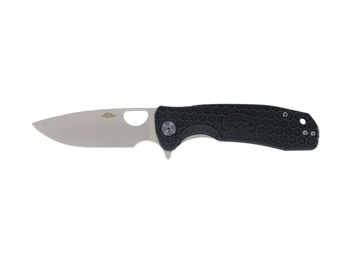 Honey Badger HB1011 DROP POINT MEDIUM FLIPPER Czarny