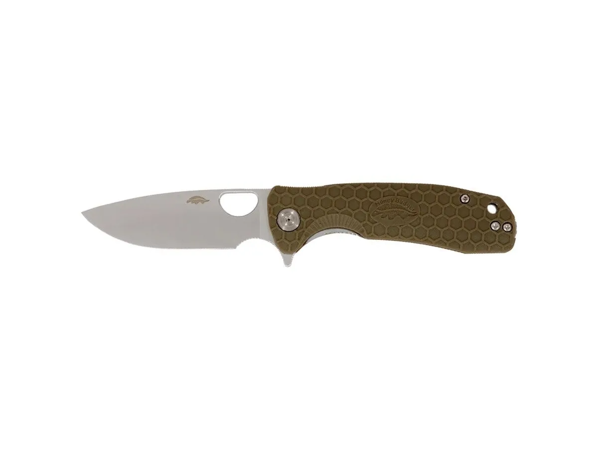Honey Badger HB1022 FLIPPER DROP POINT SMALL Tan