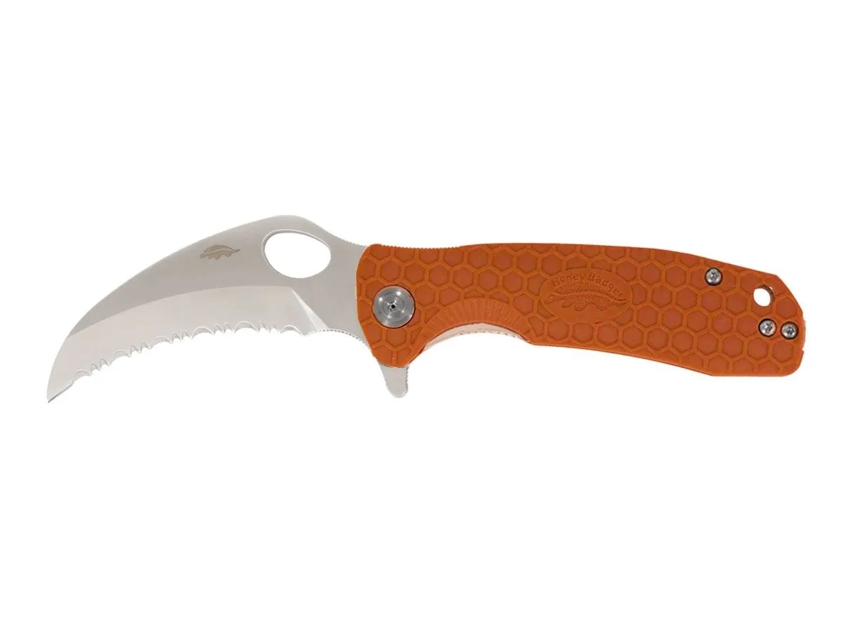 Honey Badger HB1148 CLAW LARGE SERRATED Orange