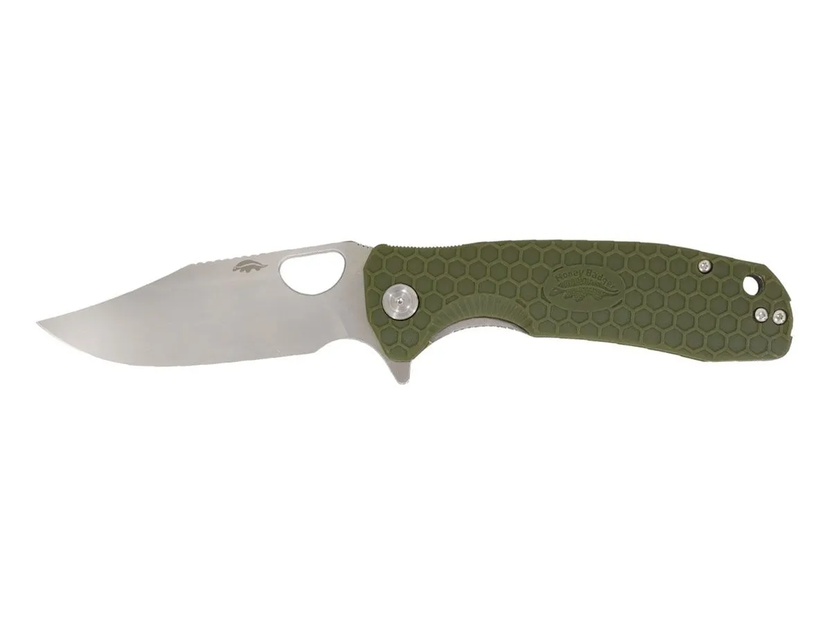 Honey Badger HB4065 CLIP POINT LARGE Green
