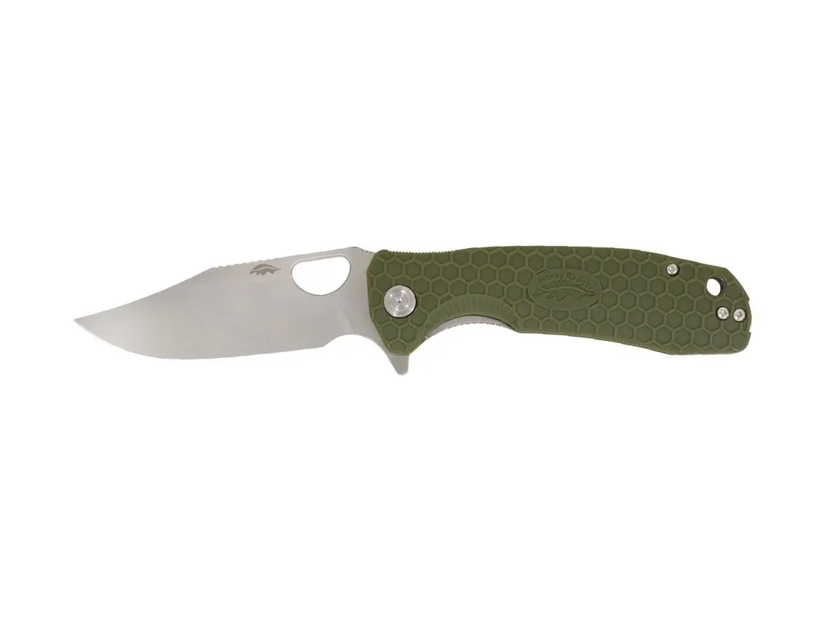 Honey Badger HB4071 CLIP POINT MEDIUM Green