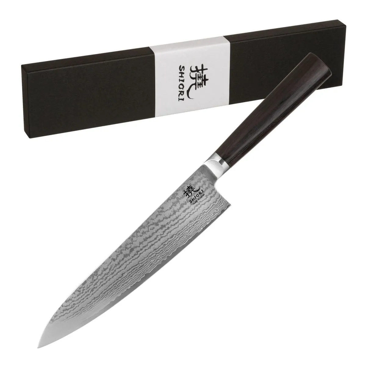 Klasyczny nóż szefa kuchni Shiori 撓 Orību  Sifu wielowarstwowa stal damasceńska