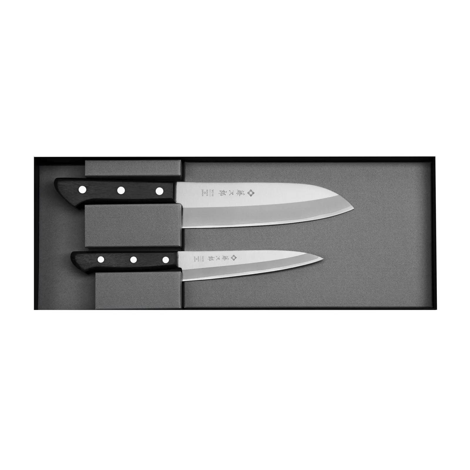 Tojiro TBS-200 Basic VG-10 Zestaw Nóż Santoku 16,5 cm + uniwersalny 13,5 cm