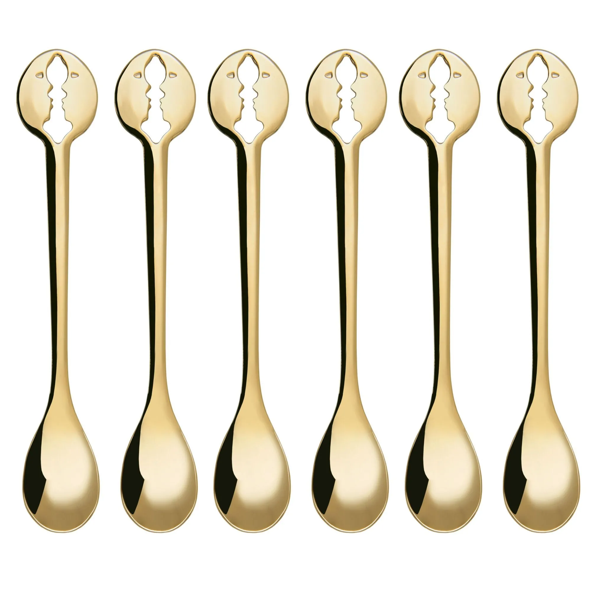 KISS GOLD PVD - komplet 6 łyżeczek