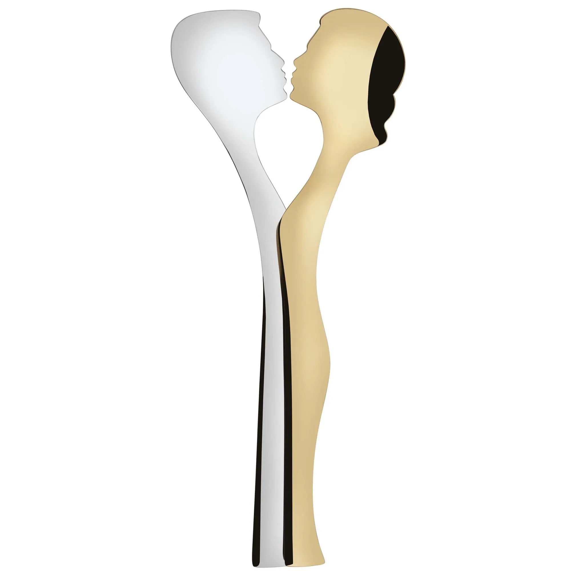 ABBRACCIO - zestaw łyżek do sałaty stal/złoto