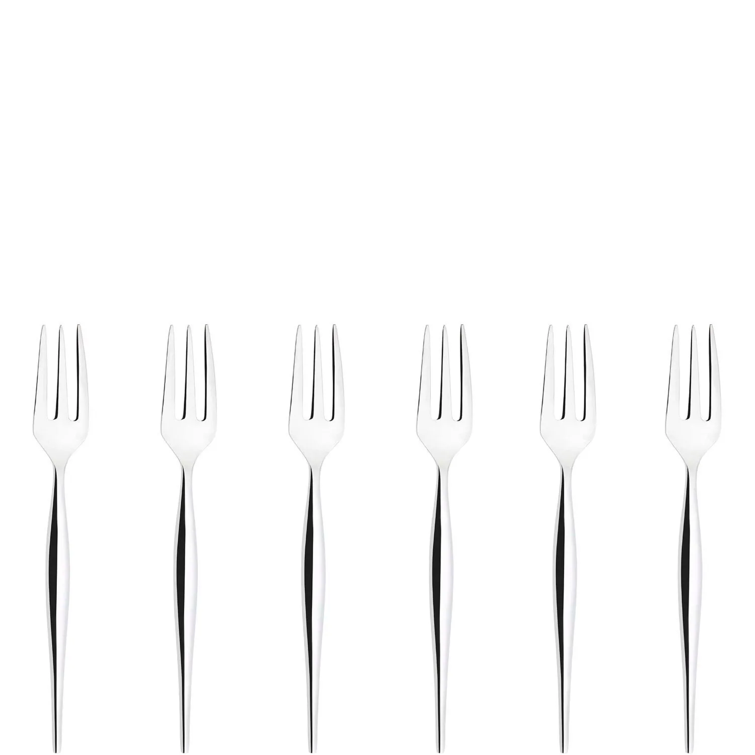 NATURA - zestaw 6 widelczyków do ciasta w pudełku