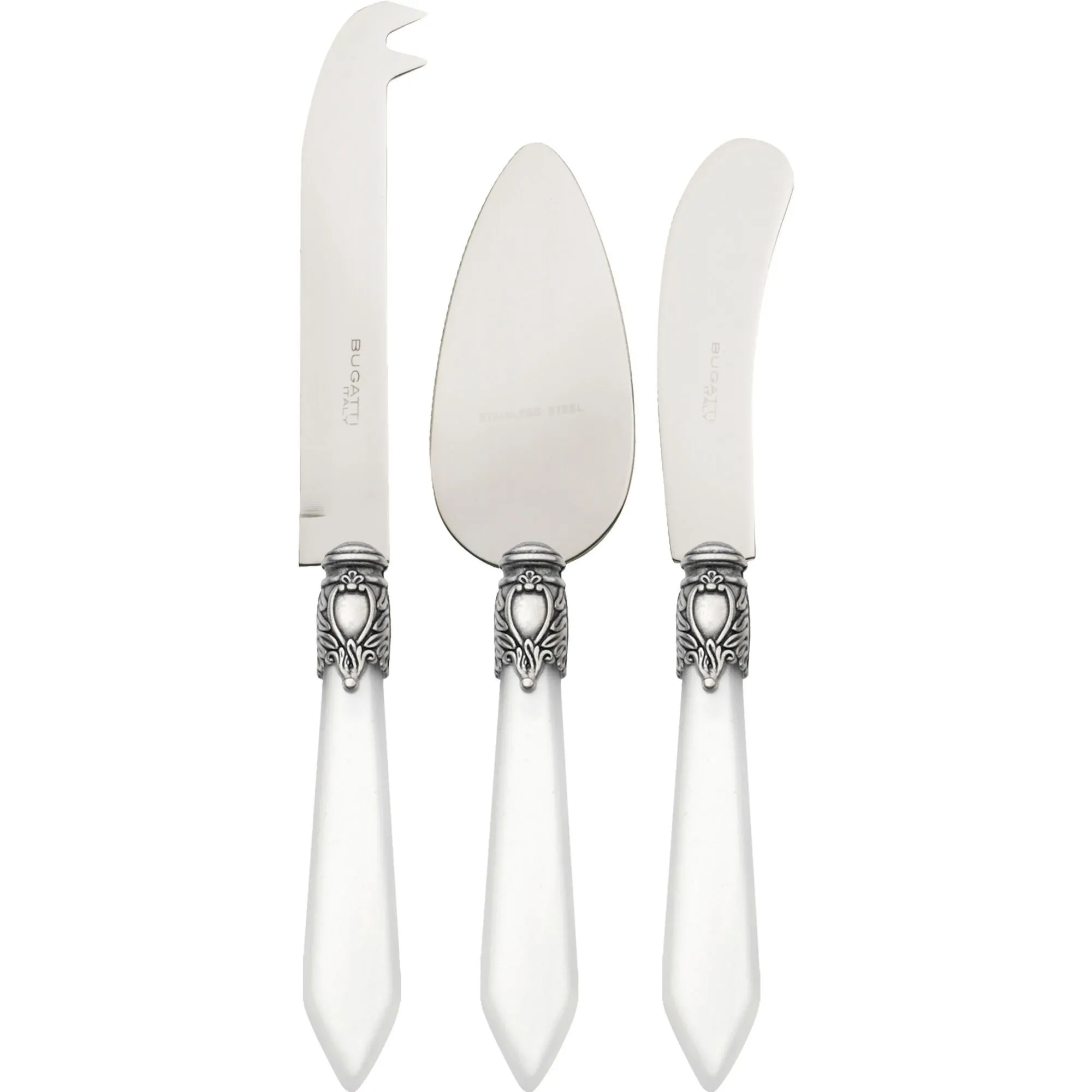 OXFORD Biały - zestaw do sera w pudełku