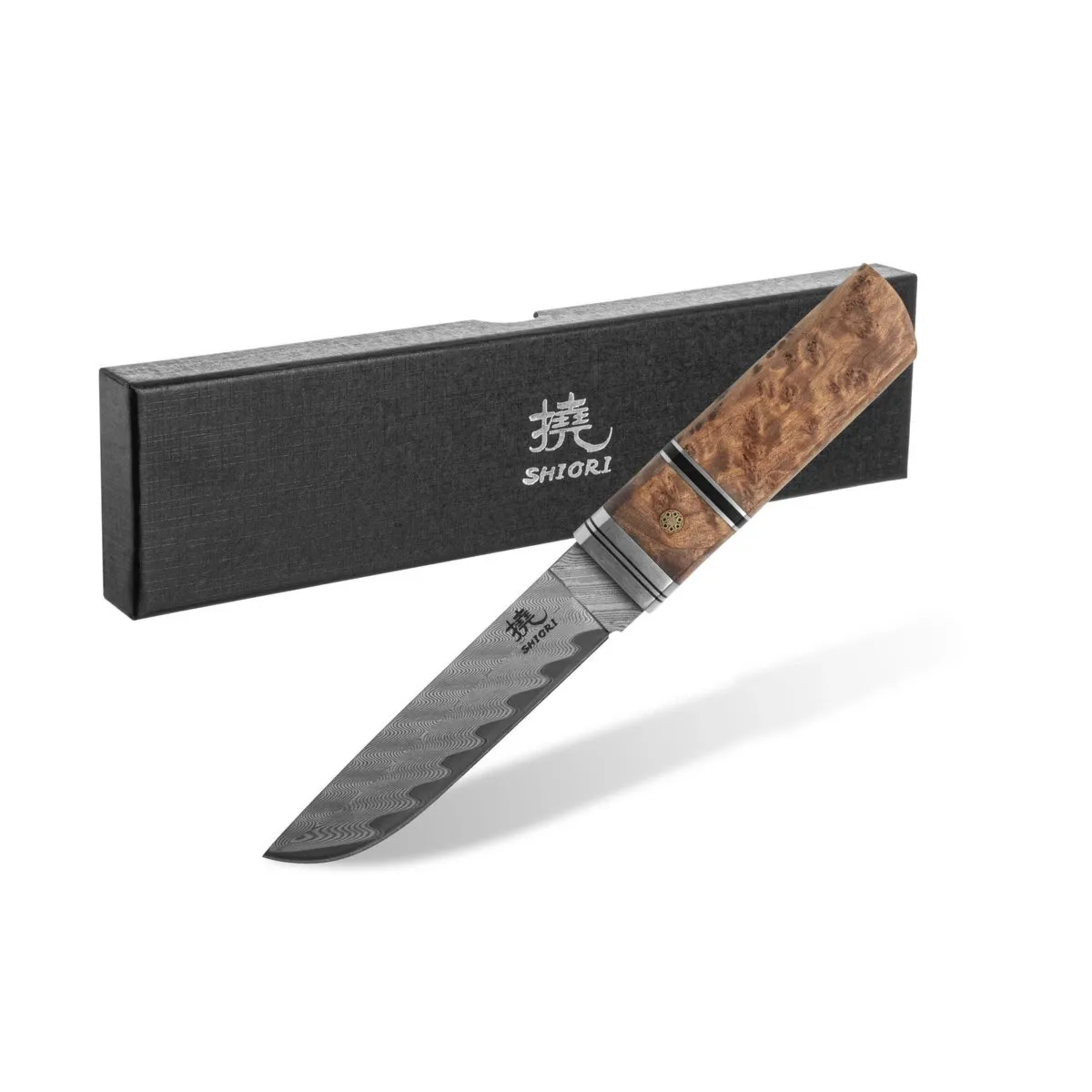 Nóż do owoców i warzyw Shiori 撓 Shōto by Jakub Suchta precyzyjny, mały, wielowarstwowa stal damasceńska