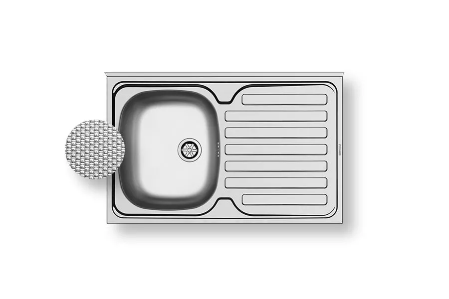 Pyramis Zlewozmywak INTL(80x50) 1B 1D L LEN