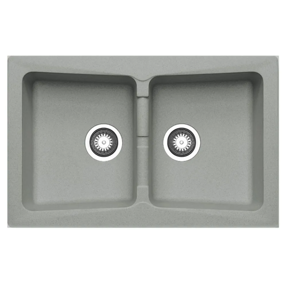 Pyramis Zlew. PETRA 79x50 2B, granit szary