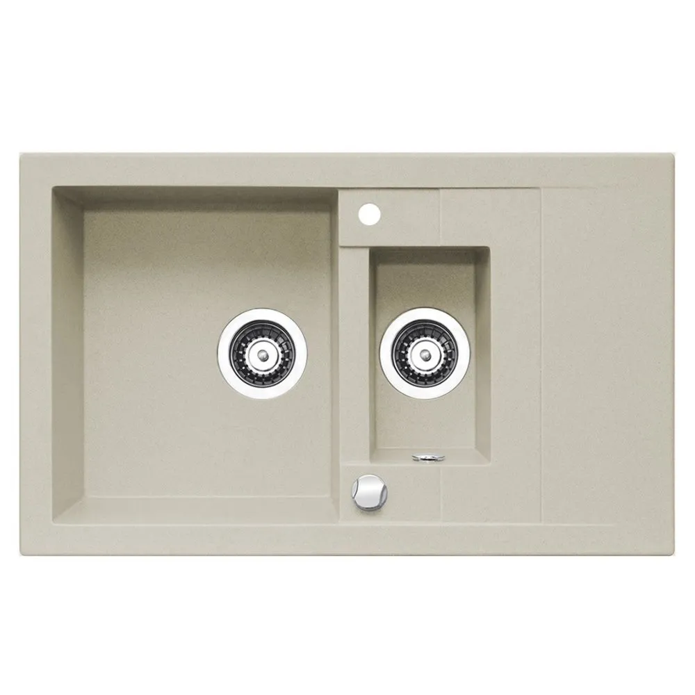 Pyramis Zlew. STUDIO 78x48 1 1/2B 1D granit beż - piaskowy