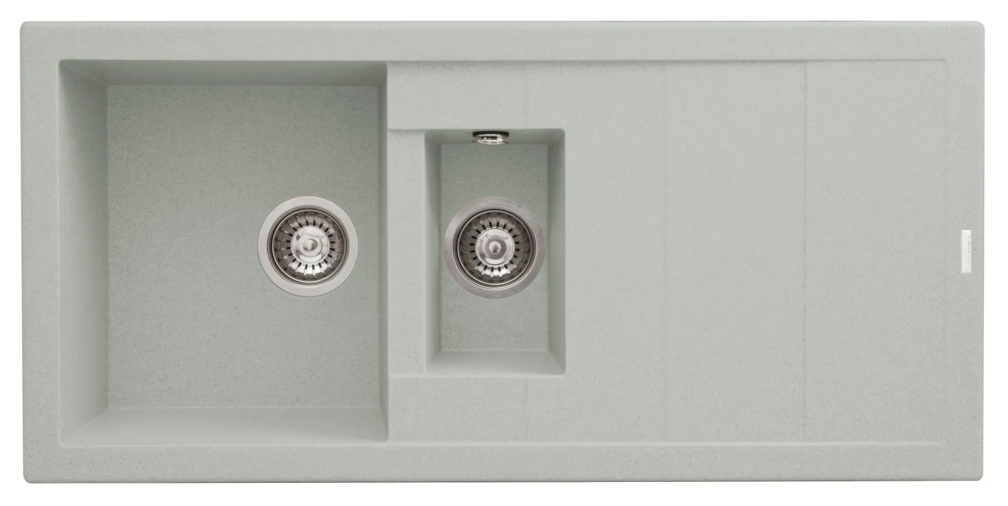 Pyramis Zlew. STUDIO 100x48 1 1/2B 1D metal aluminium AS