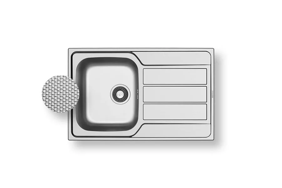 Pyramis Zlewozmywak ATHENA 79x50 1B 1D len