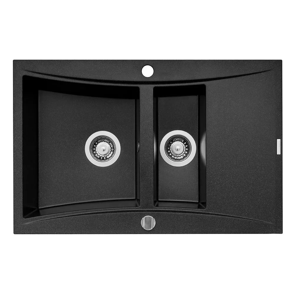 Pyramis Zlew. SOFTLINE (79x51) 1 1/2B 1D czarny