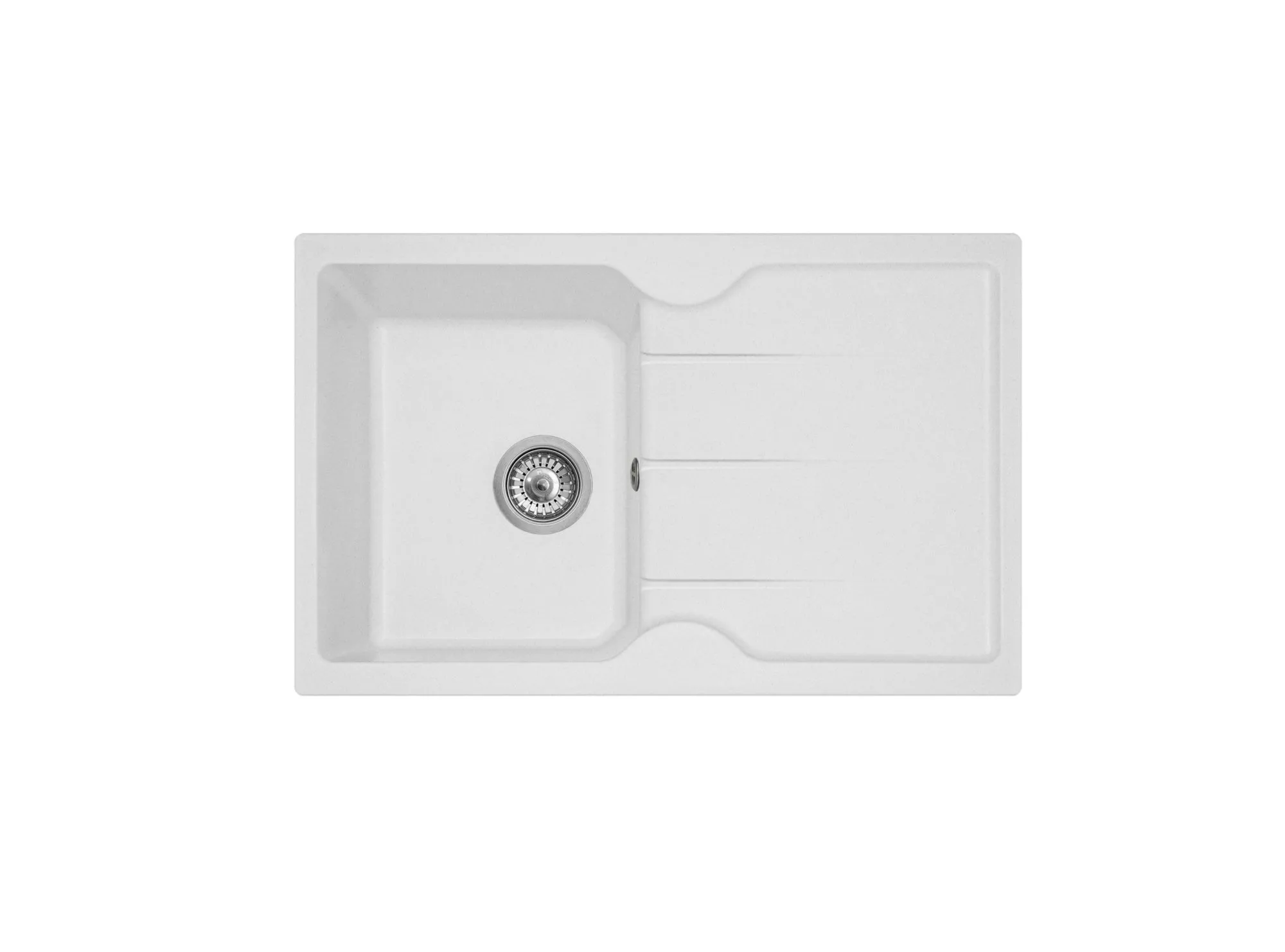 Pyramis Zlew. PORTO 78x50 1B 1D, granit biały polarny