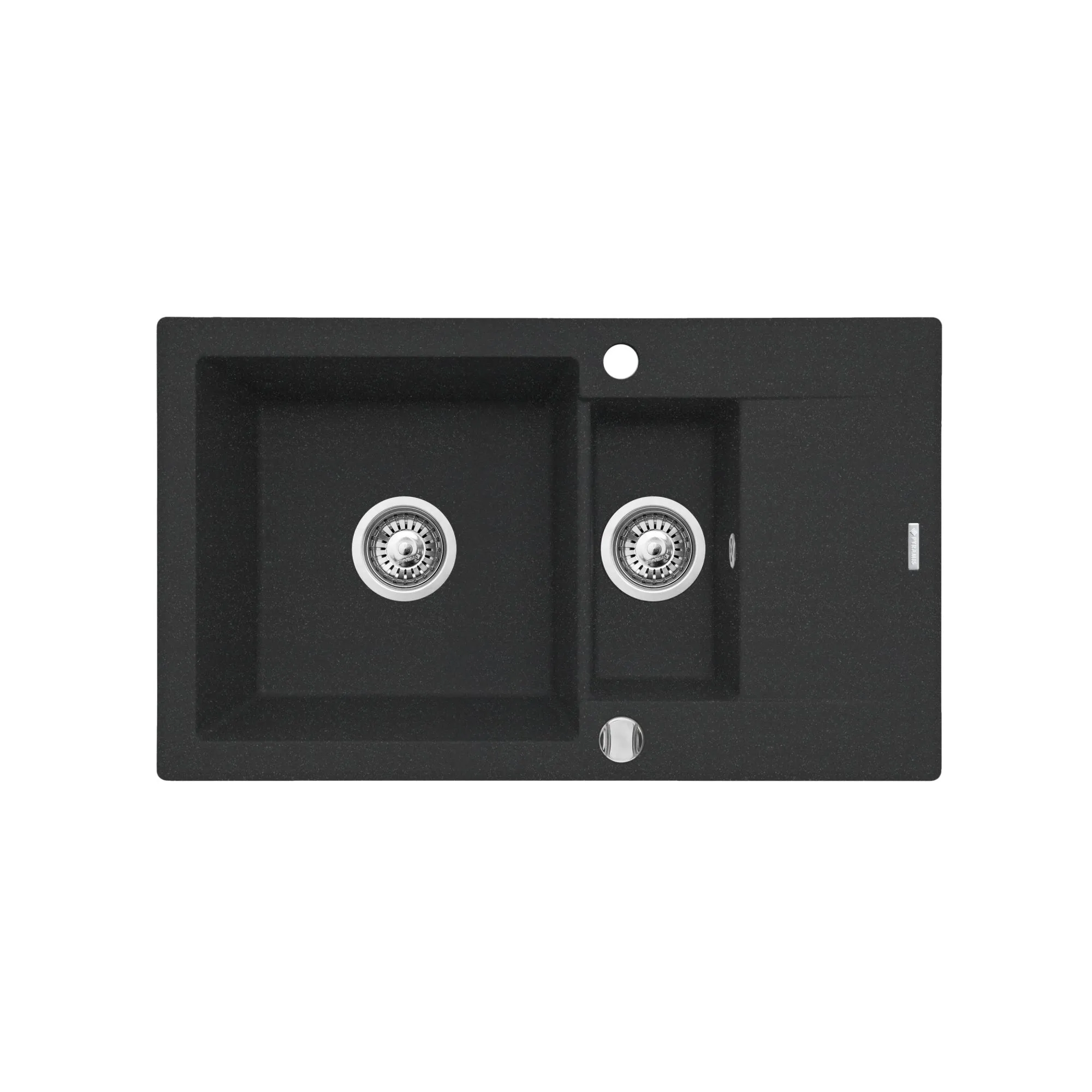 Pyramis Zlew. KORFU 78x46 1 1/2B 1D czarny