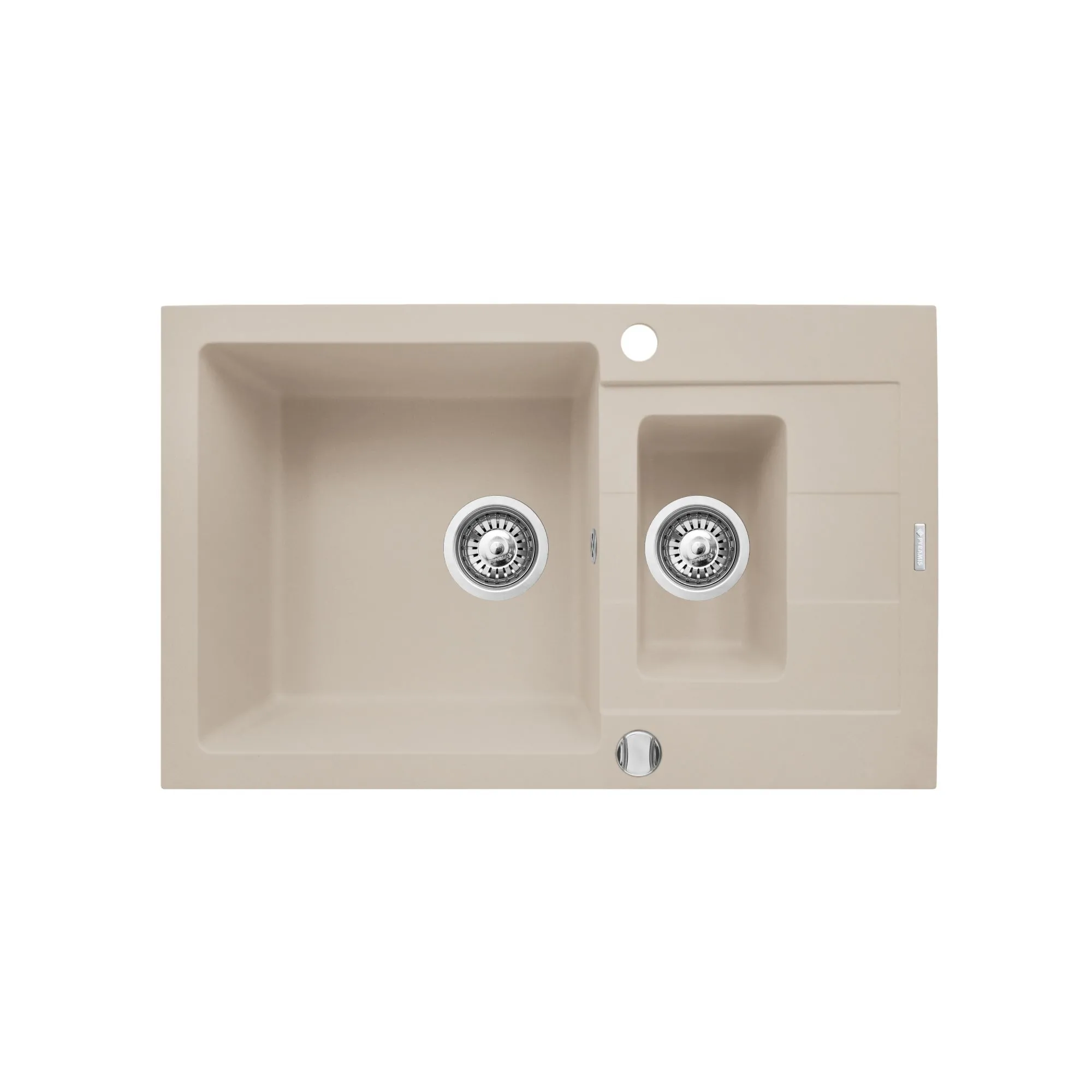 Pyramis Zlew. SPARTA PLUS (78x48), 1 1/2B 1D beż