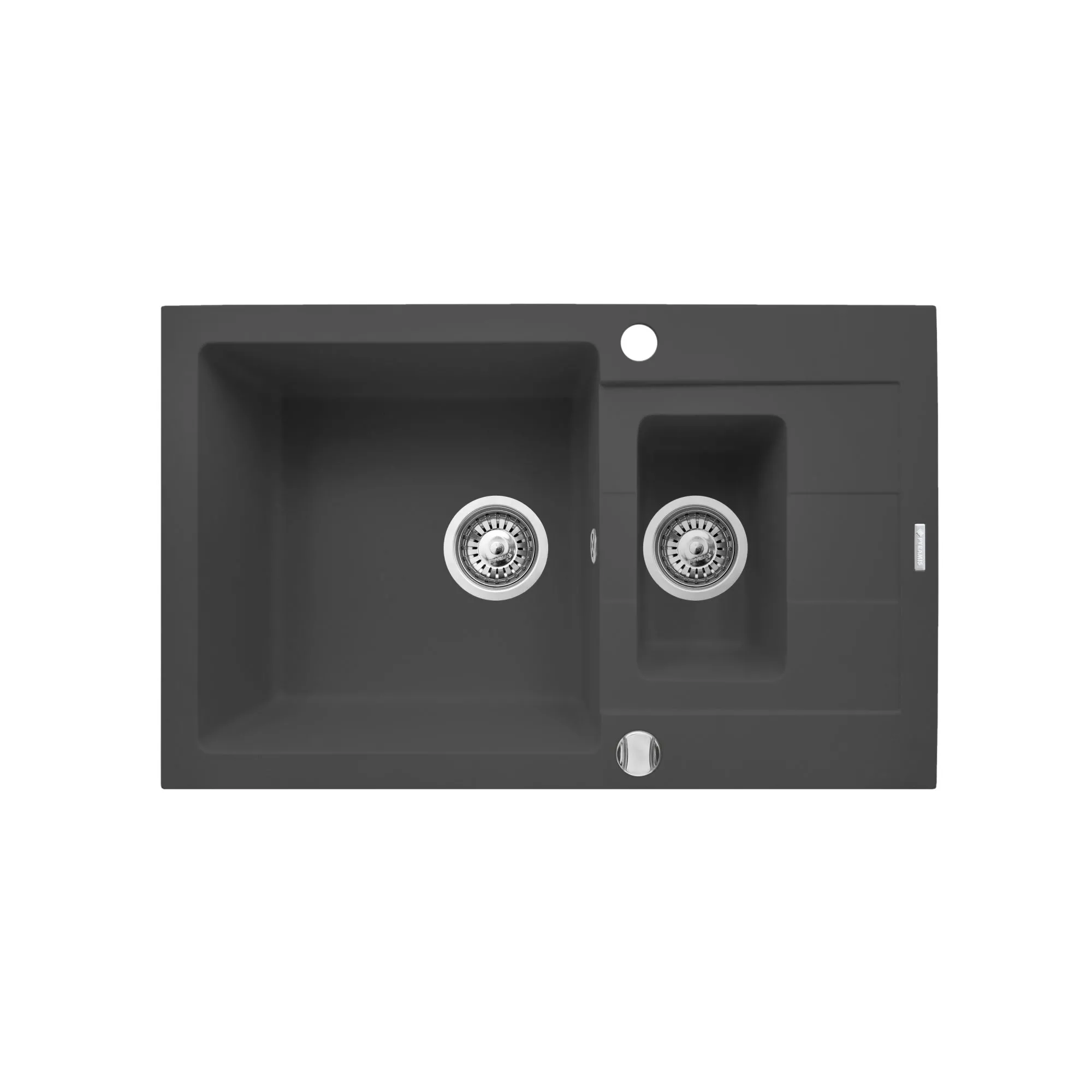 Pyramis Zlew. SPARTA PLUS (78x48), 1 1/2B 1D karbon