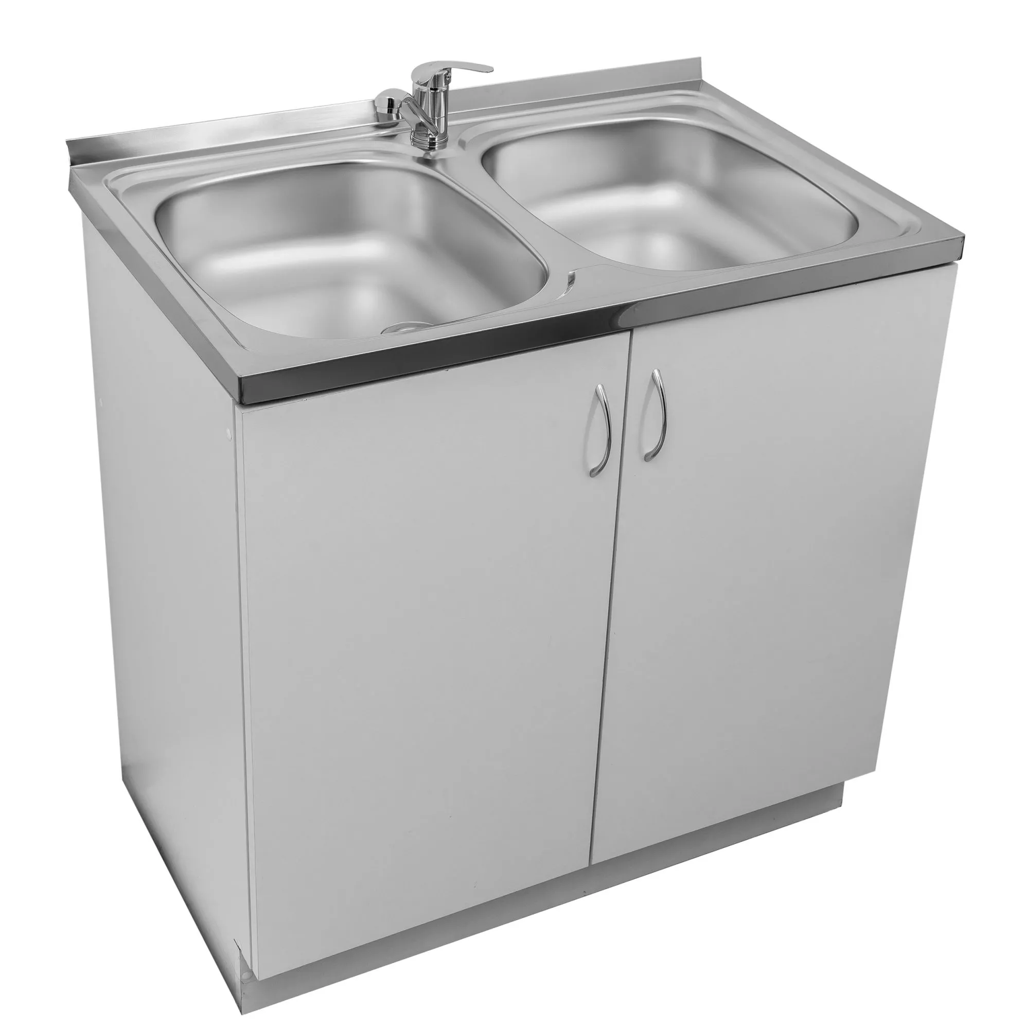 Pyramis Szafka pod zlewozmywak nakładany 80x50 cm- okleina biała