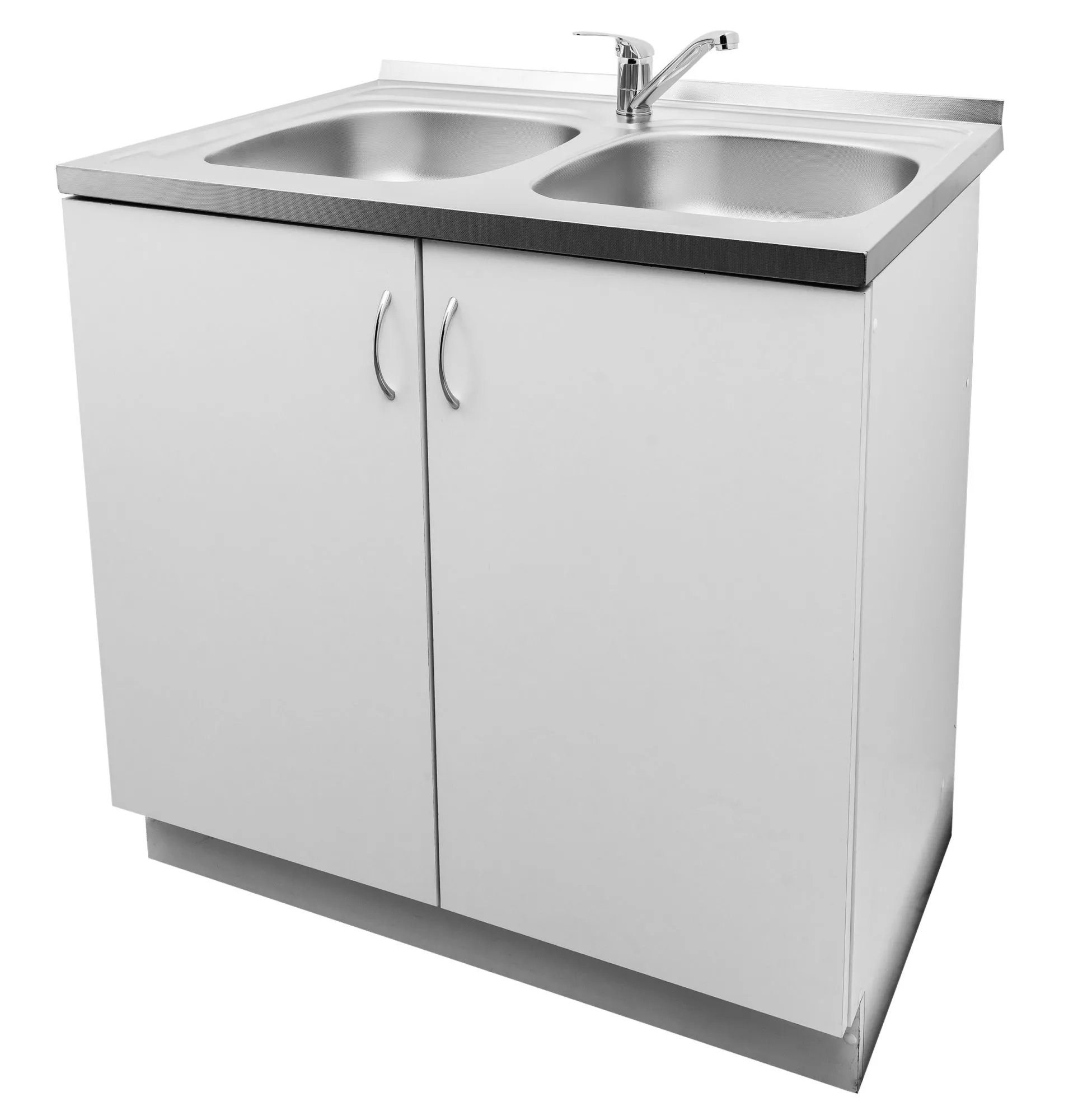 Pyramis Szafka pod zlewozmywak nakładany 80x60 cm- okleina biała