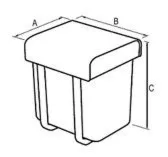 Pyramis Sortownik odpadów PYR453 ""45"" potrójny 1x20l + 2x10l