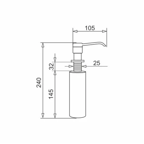 Pyramis Dozownik DP-01 chrom